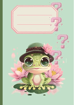 Kawaii Notizheft mit Froschmotiv